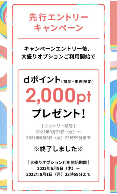 ahamo 大盛りオプション 100G