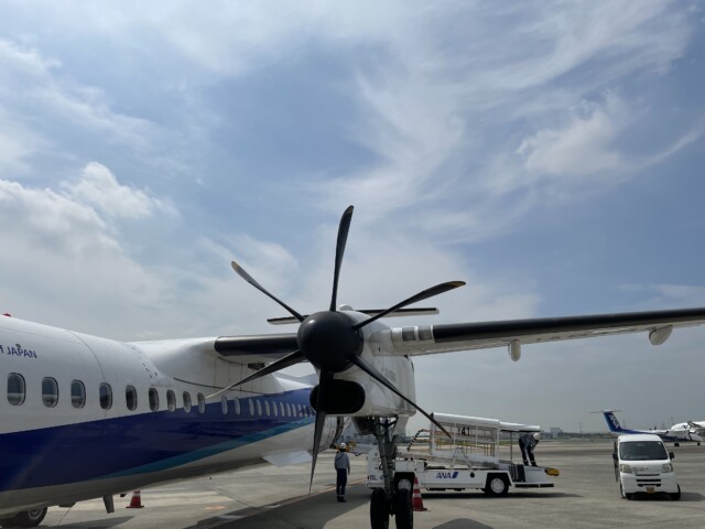 ANA SFC修行 2022 伊丹空港 プロペラ機