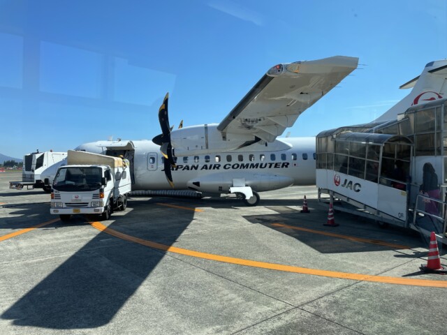 JGC　JAL　JAC　プロペラ機　鹿児島空港　屋久島空港